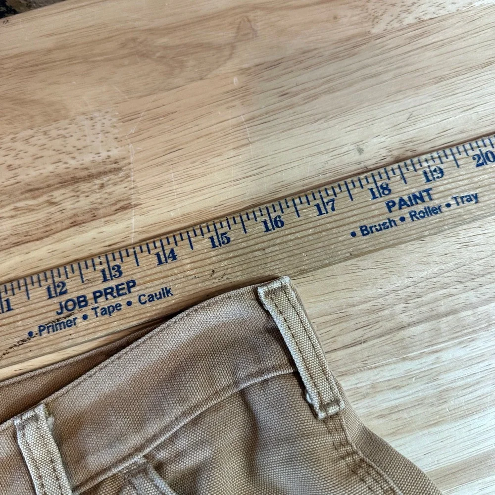 Carhartt B11 BRN Brown Washed Duck Canvas Carpenter Workwear Pants Mens 32x30